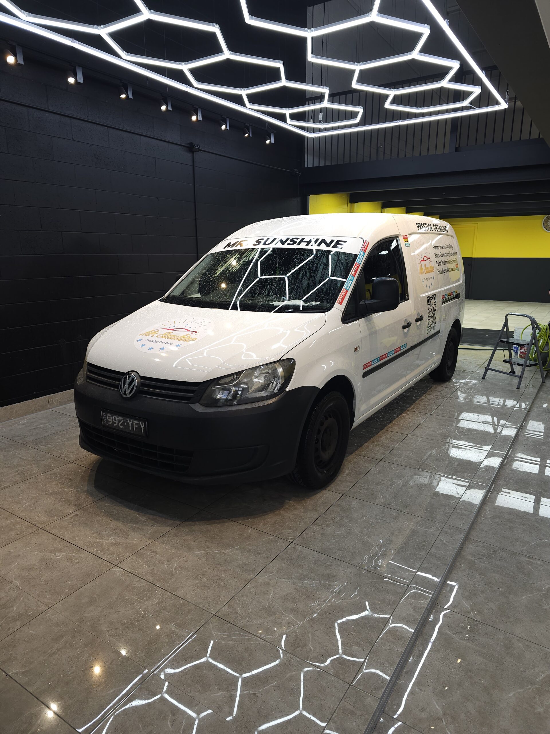 Large white van | Featured image for the professional car detailer home page of Mr. Sunshine Auto Detailing